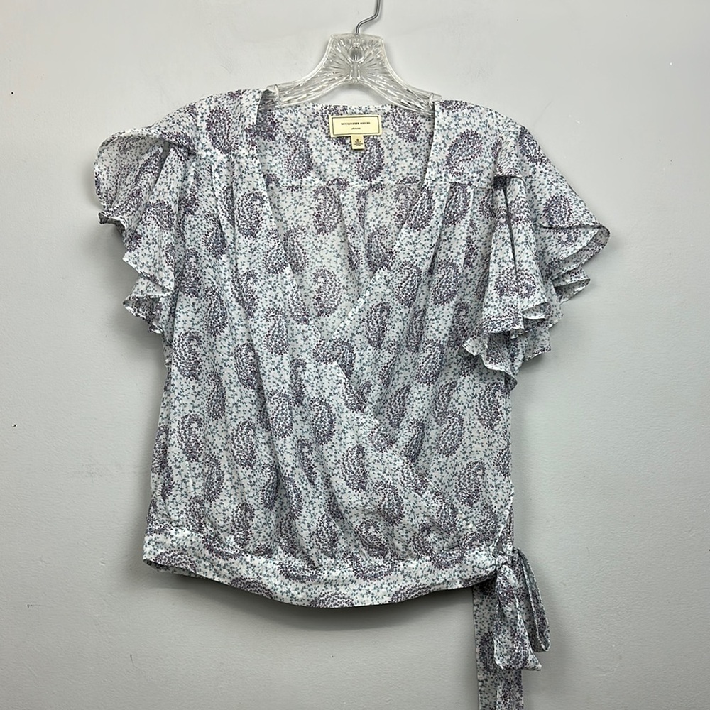 Anthropologie MOULINETTE SOEURS Hedera Paisley
Wrap Top 0